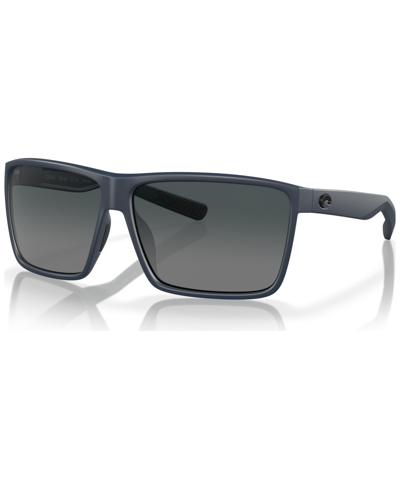 Shop Costa Del Mar Men's Rincon Polarized Sunglasses, Gradient 6s9018 In Midnight Blue