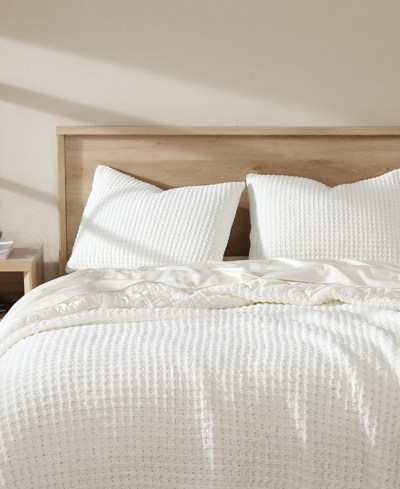 Shop Sunday Citizen Snug Waffle Comforter, Full/queen In Off White