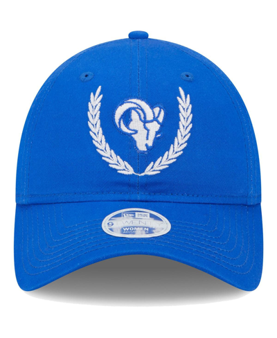 New Era Women's  Royal Los Angeles Rams Leaves 9twenty Adjustable Hat In Royal