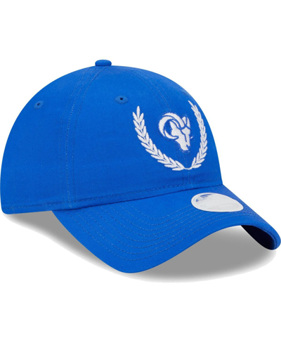 New Era Women's  Royal Los Angeles Rams Leaves 9twenty Adjustable Hat In Royal