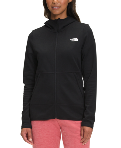 Shop The North Face Women's Canyonlands Full Zip Fleece Hoodie In Tnf Black