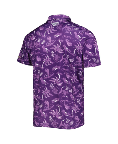 Shop Columbia Men's  Purple Washington Huskies Super Terminal Tackle Omni-shade Polo Shirt