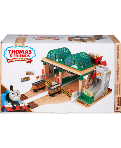 Shop Fisher Price Thomas Friends Wooden Railway Knapford Station Passenger Pickup Playset In Multi-color