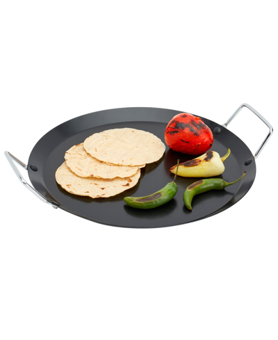 Shop Infuse Latin Carbon Steel 13" Round Comal In Black