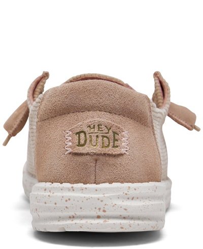 Shop Hey Dude Women's Wendy Corduroy Slip-on Casual Moccasin Sneakers From Finish Line In Pink