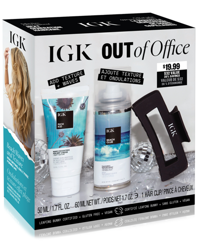 Shop Igk Hair 3-pc. Out Of Office Wave Enhancing Travel Set In No Color