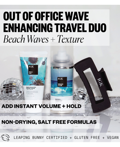 Shop Igk Hair 3-pc. Out Of Office Wave Enhancing Travel Set In No Color