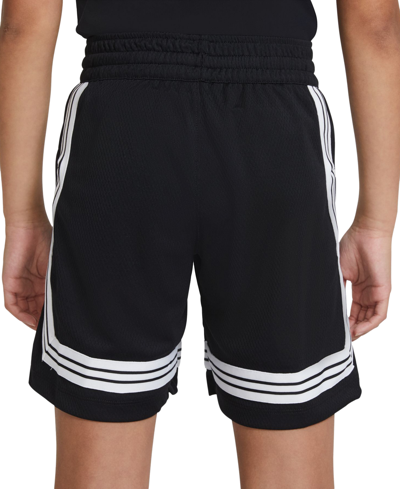 Shop Nike Big Girls Fly Crossover Basketball Shorts In Black