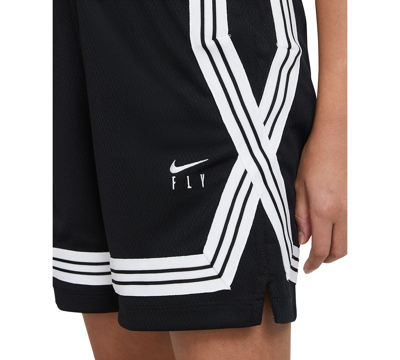 Nike Big Girls Fly Crossover Basketball Shorts In Black