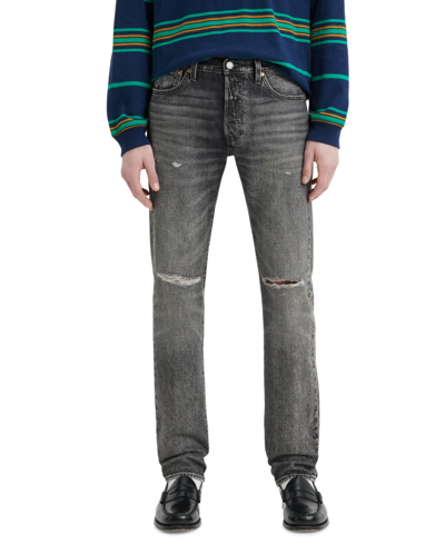 Shop Levi's Men's 501 Originals Premium Straight-fit Jeans In Blk Sand Beach Dx