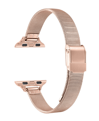 Posh Tech Blake Mesh Stainless Steel Band For Apple Watch 40,41,42mm In Silver