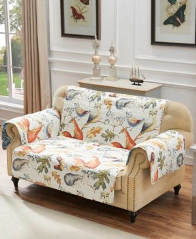 Shop Greenland Home Fashions Willow Forest Friends Reversible Furniture Protector Collection In Multi