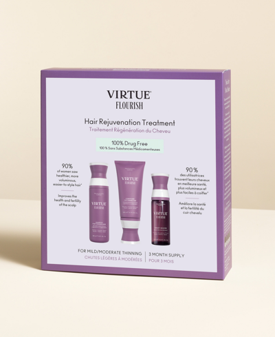 Virtue Flourish Nightly Intensive Hair Rejuvenation Treatment 90 Day In No Color