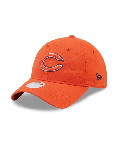 Shop New Era Women's  Orange Chicago Bears Core Classic 2.0 9twenty Adjustable Hat