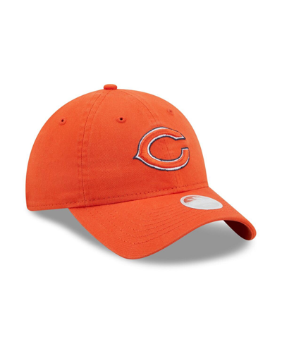 New Era Orange Chicago Bears Core Classic 2.0 9twenty Adjustable Hat In Orange