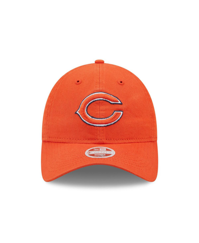 New Era Orange Chicago Bears Core Classic 2.0 9twenty Adjustable Hat In Orange