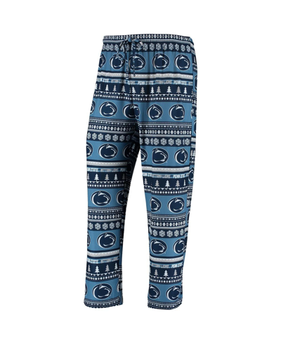 Concepts Sport Navy Penn State Nittany Lions Ugly Sweater Knit Long Sleeve Top And Pant Set In Navy