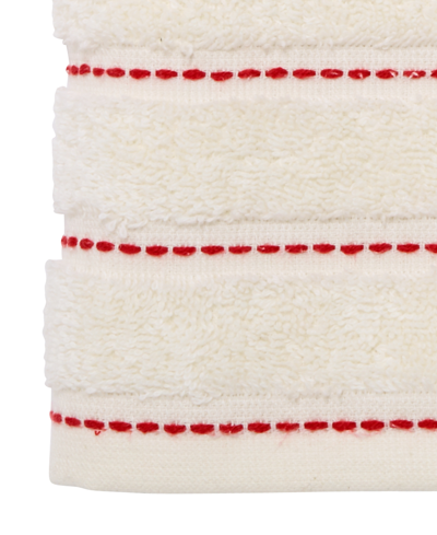 Shop Avanti Holiday Countdown Cotton 2 Pack Bath Towel, 27" X 52" In White