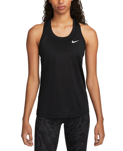 Shop Nike Women's Dri-fit Racerback Tank Top In Black,white