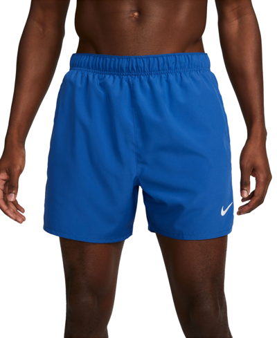 Shop Nike Challenger Men's Dri-fit Brief-lined 5" Running Shorts In Game Royal