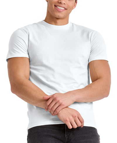 Shop Alternative Apparel Men's Hanes Originals Cotton Short Sleeve T-shirt In White