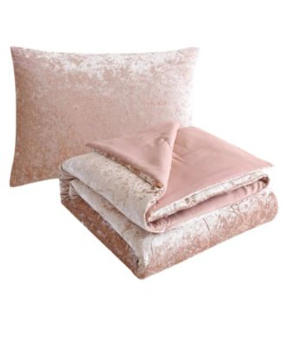 Juicy Couture Crushed Velvet Comforter Sets In Pink Velvet