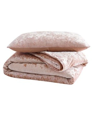 Juicy Couture Crushed Velvet Comforter Sets In Pink Velvet