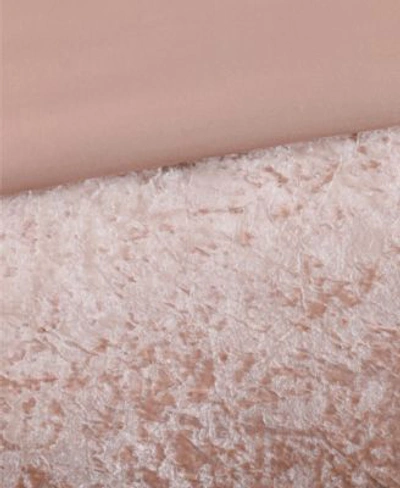 Shop Juicy Couture Crushed Velvet Comforter Sets In Pink Velvet