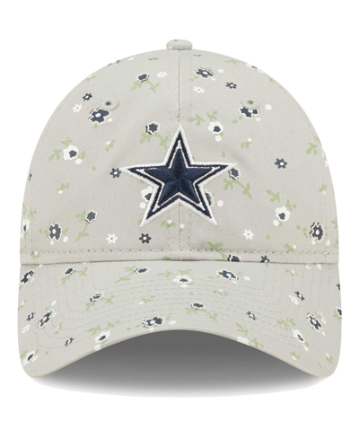 Shop New Era Women's  Gray Dallas Cowboys Floral 9twenty Adjustable Hat