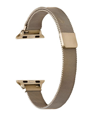 Shop Posh Tech Unisex Infinity Stainless Steel Mesh Band For Apple Watch Size- 42mm, 44mm, 45mm, 49mm In New Gold