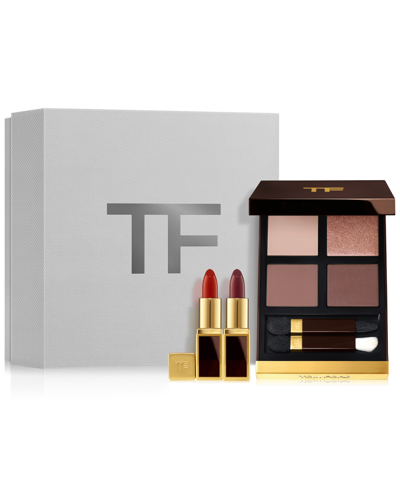 Shop Tom Ford 3-pc. Eye Color Quad & Lip Color Mini Deluxe Set In No Color
