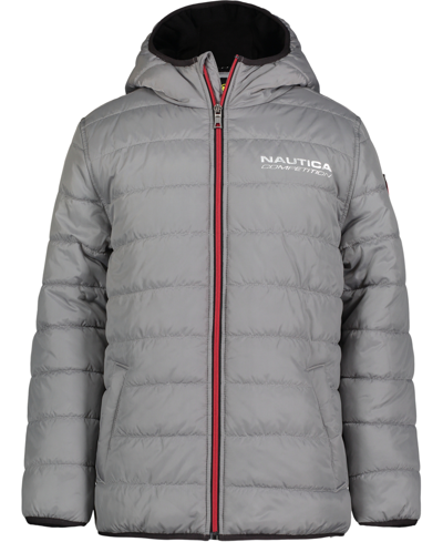 Shop Nautica Toddler Boys Packable Jacket In Ow Gray