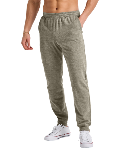 Shop Alternative Apparel Men's Tri-blend French Terry Jogger Pants In Green