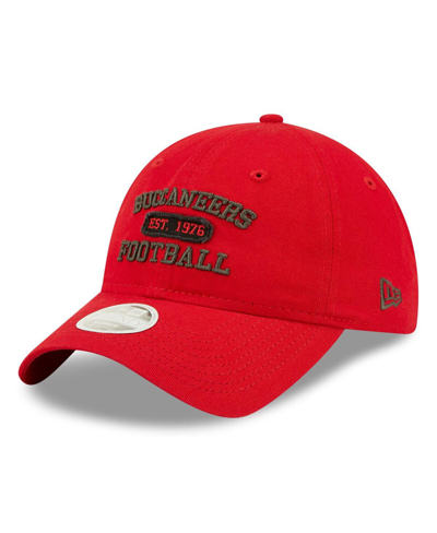 New Era Red Tampa Bay Buccaneers Formed 9twenty Adjustable Hat In Red