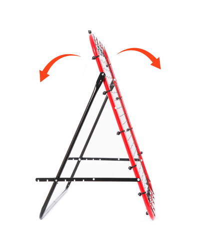 Net Playz Soccer Rebounder, Soccer Gifts, Kids Teens Football Games, Kick-back Practice Net For Skill Training In Red