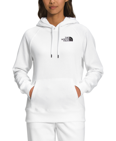 Shop The North Face Women's Box Nse Fleece Hoodie In Tnf White