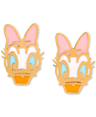 Shop Girls Crew 18k Gold-plated Color Daisy Duck Stud Earrings