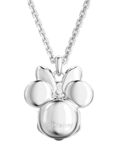 Shop Swarovski Silver-tone Disney Minnie Mouse Crystal Pendant Necklace, 16-1/2" + 3" Extender
