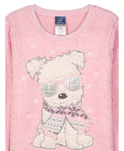 Shop Max & Olivia Big Girls Novelty Pajama, 2 Piece Set In Pink