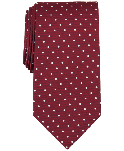 Shop Brooks Brothers B By  Men's Classic Simple Dot Tie In Wine