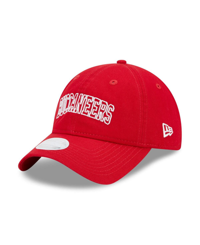 New Era Red Tampa Bay Buccaneers Collegiate 9twenty Adjustable Hat In Red