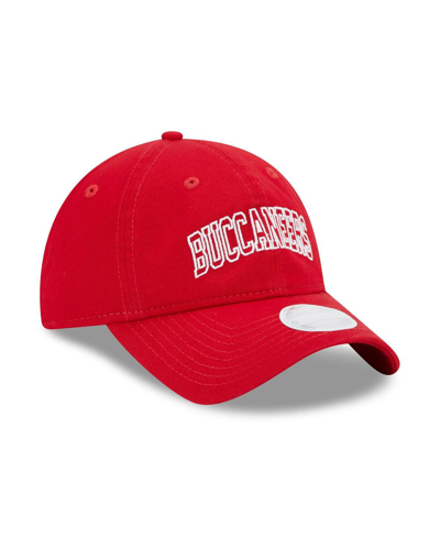 New Era Red Tampa Bay Buccaneers Collegiate 9twenty Adjustable Hat In Red
