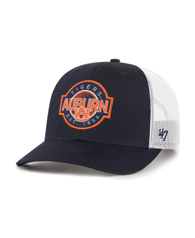 Shop 47 Brand Big Boys And Girls ' Navy Auburn Tigers Scramble Trucker Adjustable Hat