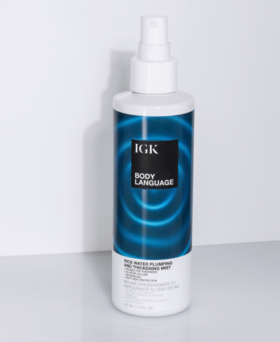 Igk Hair Body Language Rice Water Plumping & Thickening Mist In No Color