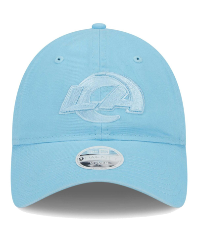 Shop New Era Women's  Light Blue Los Angeles Rams Color Pack Brights 9twenty Adjustable Hat