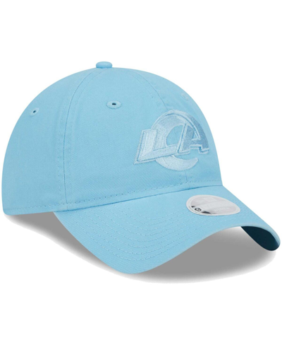 Shop New Era Women's  Light Blue Los Angeles Rams Color Pack Brights 9twenty Adjustable Hat