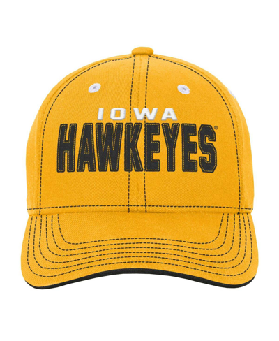Shop Outerstuff Big Boys And Girls Gold Iowa Hawkeyes Old School Slouch Adjustable Hat