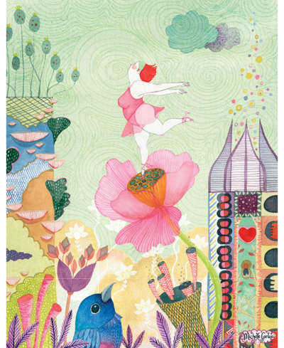 Jiggy Prima Ballerina, Michelle Carlos Decorative Artwork Puzzle Plus Puzzle Glue Kit By  Puzzles Set In Multicolor