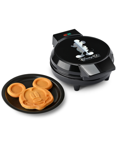 Shop Disney 100 7" Mickey Mouse Nonstick Electric Waffle Maker In Black