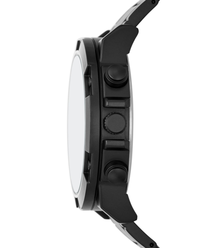 Folio Men's Quartz Three Hand Black Alloy Watch 50mm, Gift Set In Black